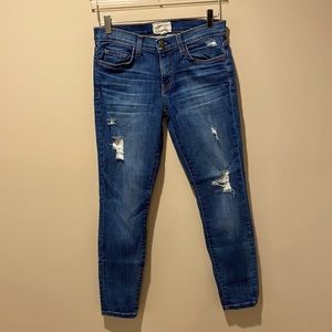 Current/Elliott The Stiletto Distressed Jeans Size 27